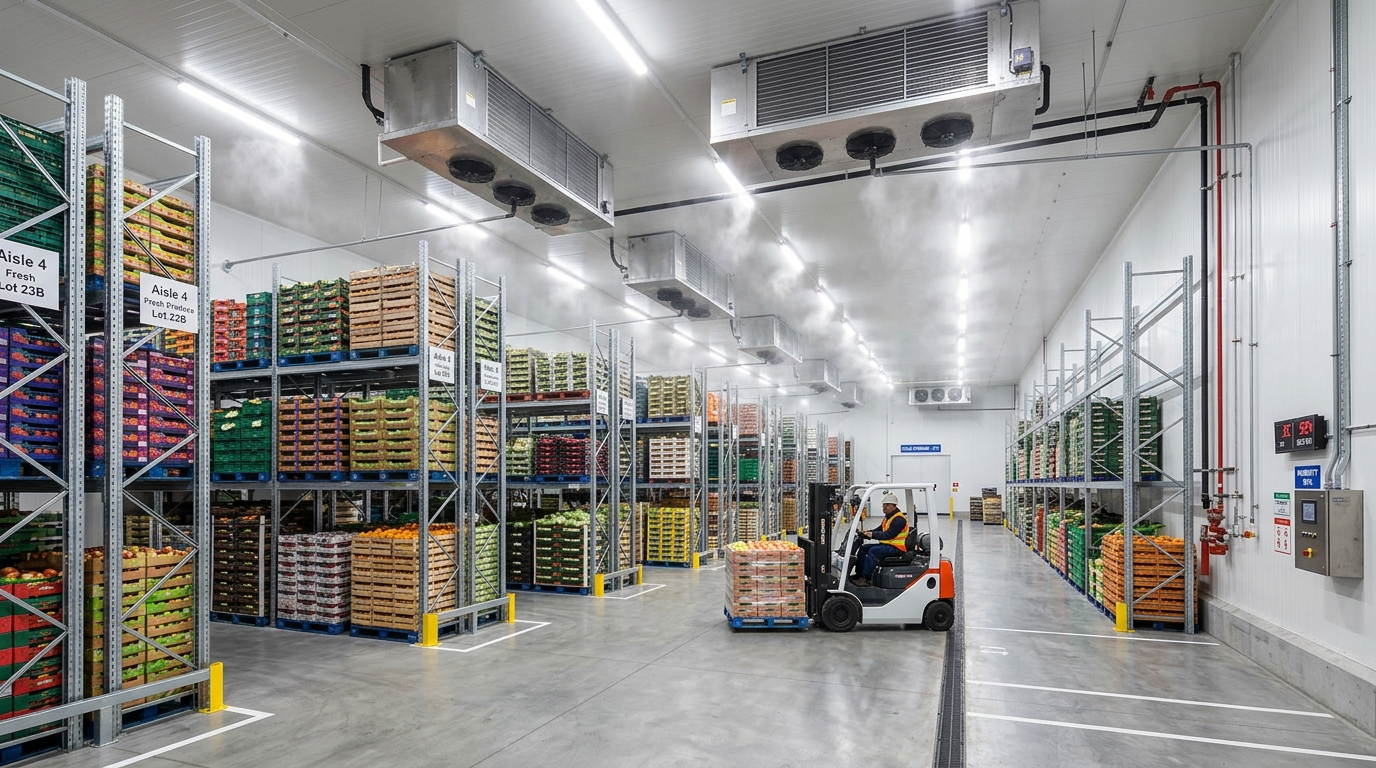 Kho lạnh bảo quản nông sản sử dụng tấm panel EPS cách nhiệt do Tân Long thiết kế