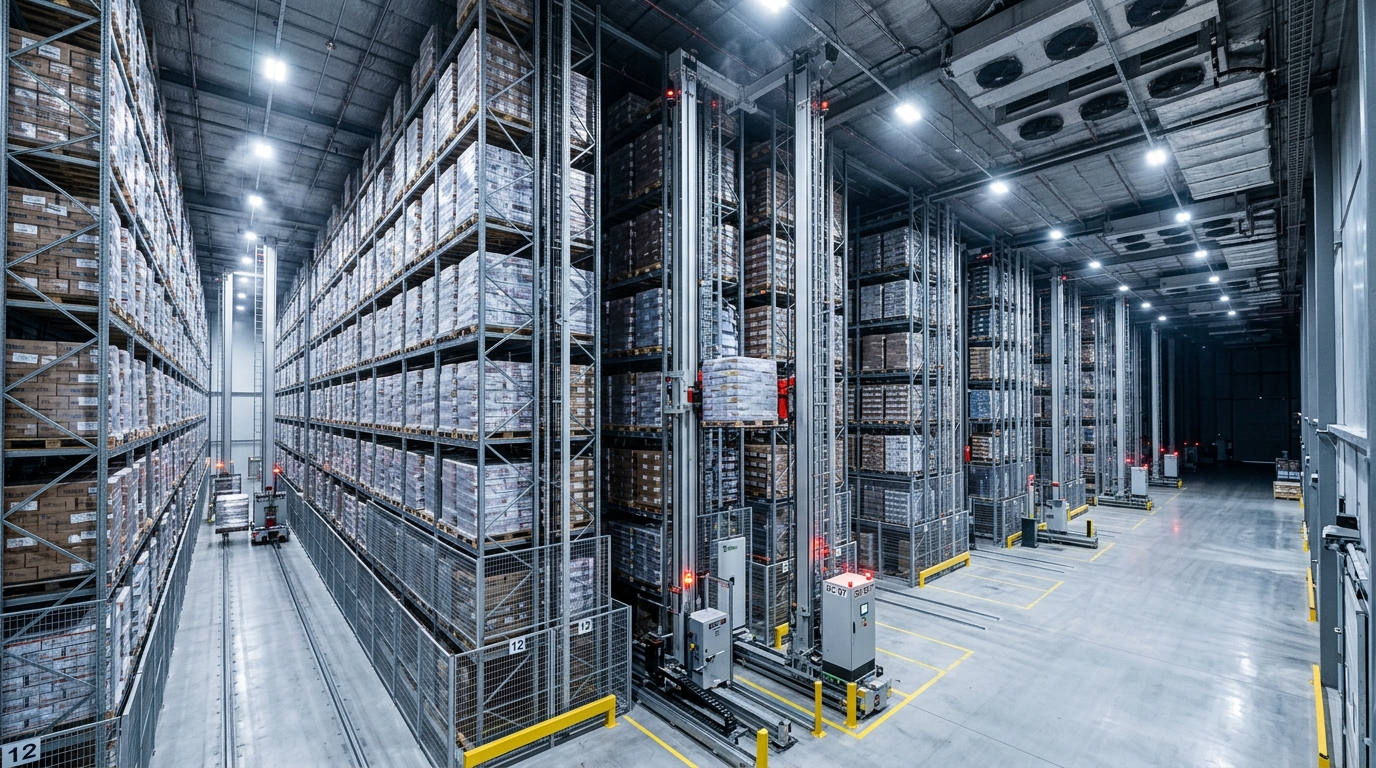 ASRS automated high-bay cold storage facility design model