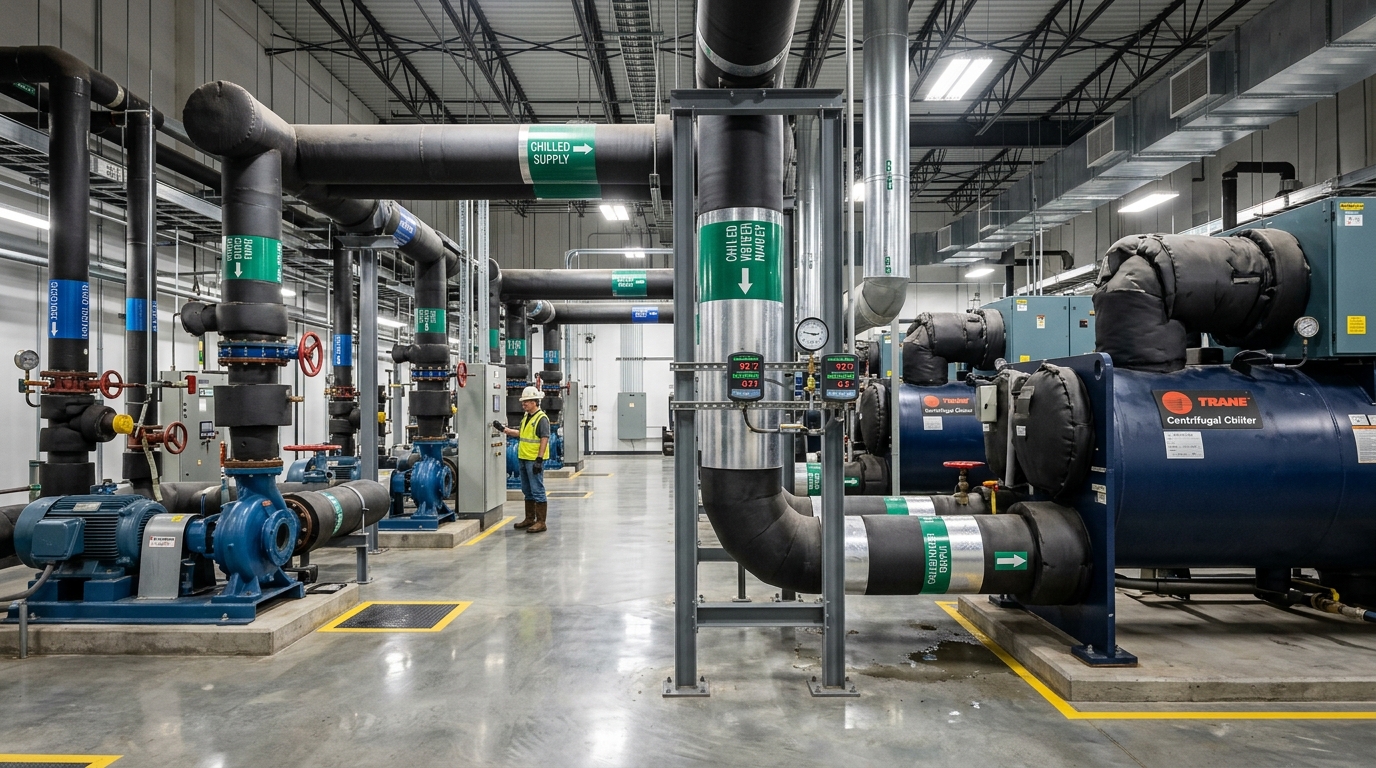 Máy Làm Lạnh Nước Chế Biến: Tạo Nước Lạnh +0.5°C Vô Trùng Rửa Thủy Sản