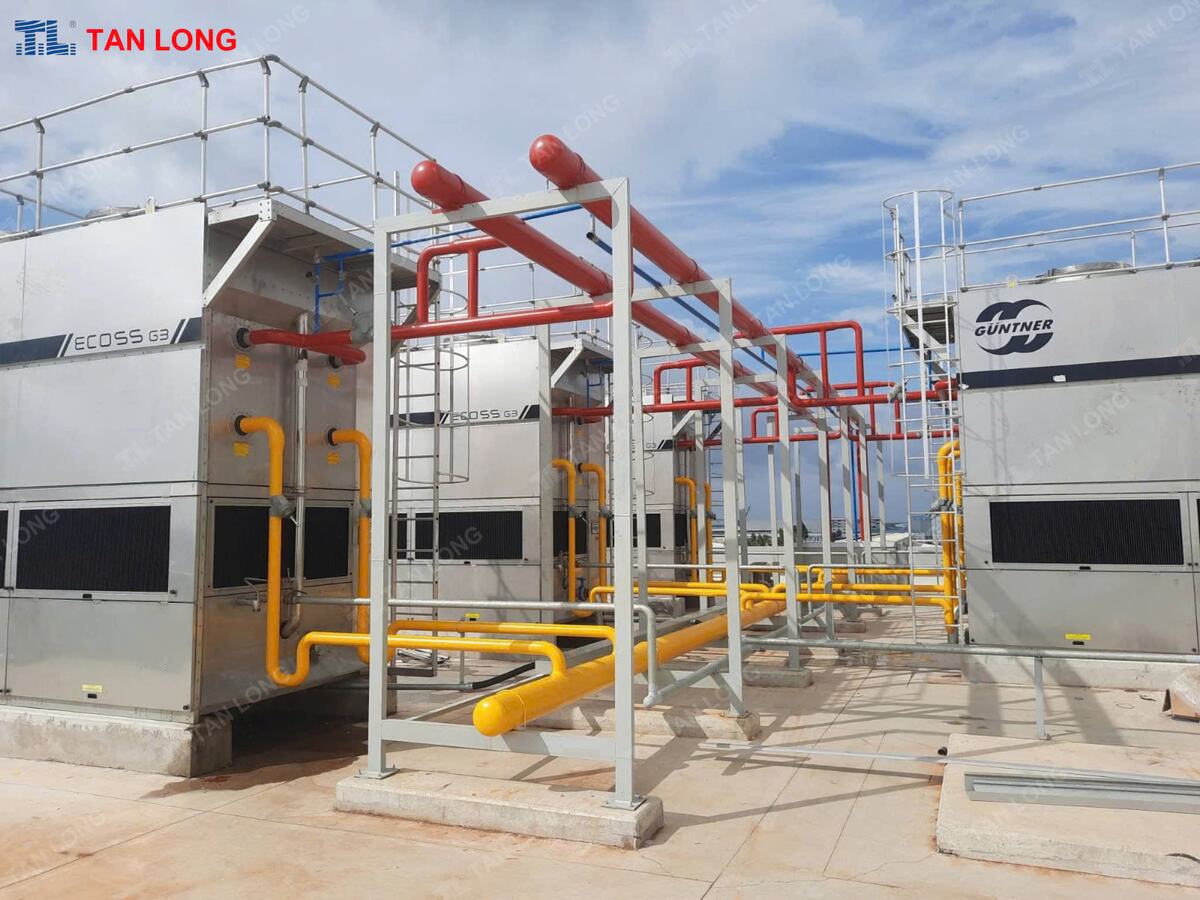 Dàn ngưng bay hơi kho lạnh AJ Total Long Hậu do Tan Long chế tạo