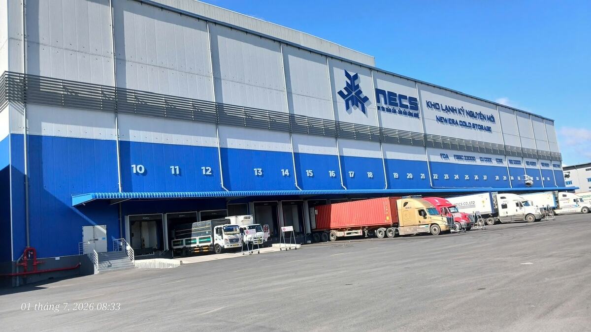 Siêu kho lạnh thông minh NECS Kỷ Nguyên Mới 102.642 pallet
